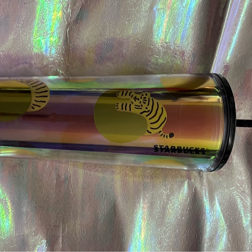 Starbucks Multicolor Tumbler with Tiger Motif